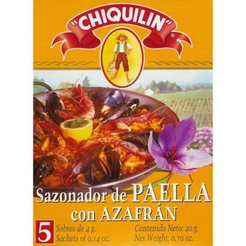 Chiquilin Paella Seasoning Box - 5 Packets