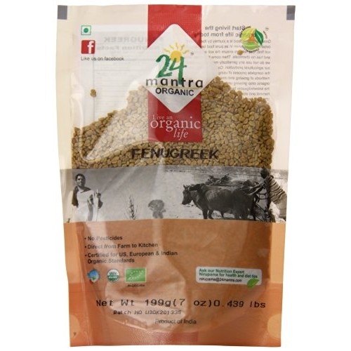 24 Mantara 24 Mantra Organic Fenugreek Methi - 7 Ounce ,,