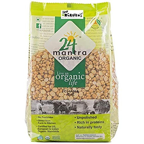 Organic Chana Dal Split - Split Bengal Lentils - Split Bengal Gr