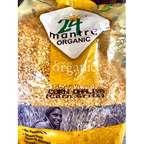 Organic Corn Grits Dhaliya 2 Lbs