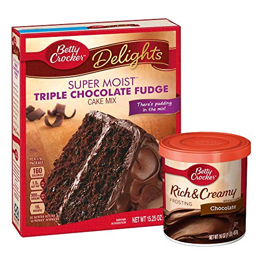 Betty Crocker Triple Chocolate Fudge Cake Mix And Chocolate Fros