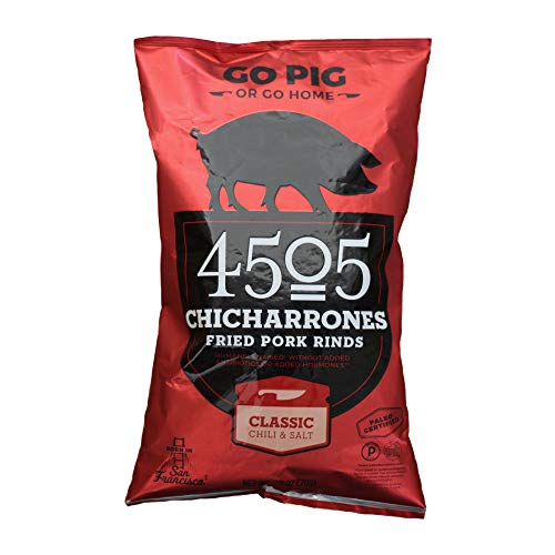 4505 Meats Chicharrones Fried Pork Rinds, Classic Chili &Amp; Salt,