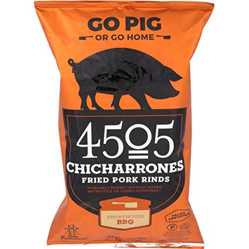 4505 Meats, Chicharrones Fried Pork Rinds, Smokehouse BBQ, 2.5 O...