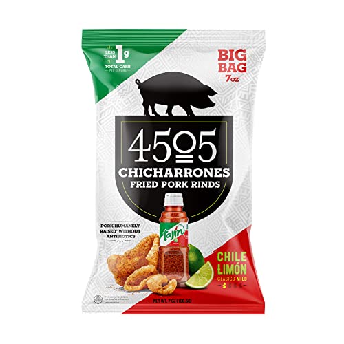 4505 Meats Tajin, Chicharrones, Fried Pork Rinds, Keto Certified...