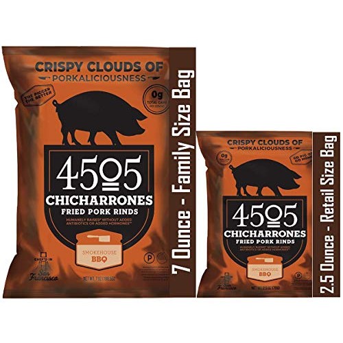 4505 Smokehouse Bbq Pork Rinds, Certified Keto, Humanely Raised,