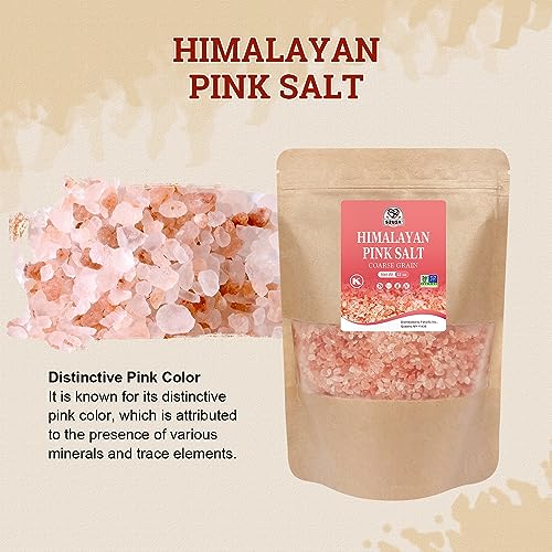 52USA Himalayan Pink Salt Coarse 2lb 907g, Gourmet Pure Crysta...