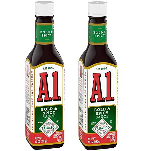 A1 Bold &Amp; Spicy Sauce With Tabasco Sauce 10 Oz -- Pack Of 2