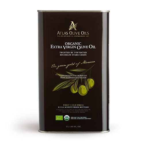 Atlas 3 Lt Organic Cold Press Extra Virgin Olive Oil With Polyph