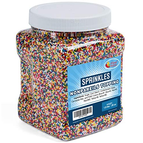 A Great Surprise Rainbow Nonpareils Sprinkles - Non Pareil Sprin