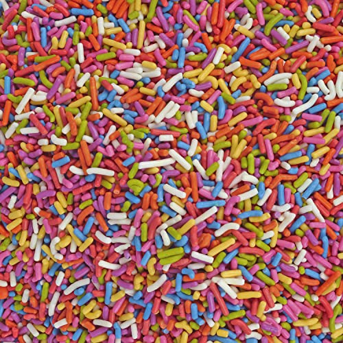 BULK Natural Rainbow Sprinkles - 18 LB Case - NON GMO - No Dyes ...