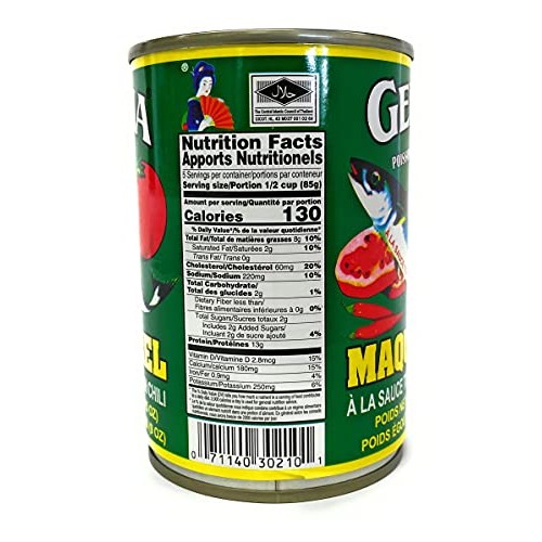 Geisha Mackerel In Tomato Sauce With Chili, 255G, 10 Cans