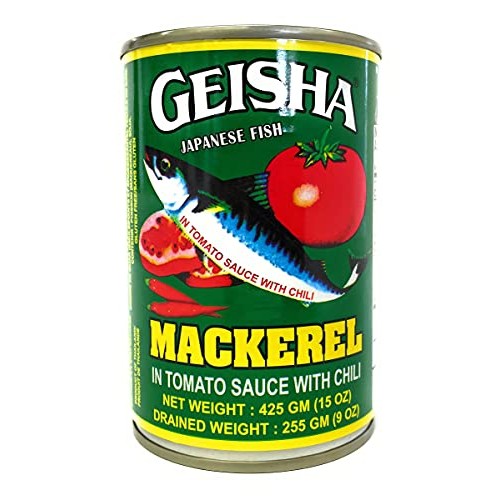 Geisha Mackerel In Tomato Sauce With Chili, 255G, 10 Cans