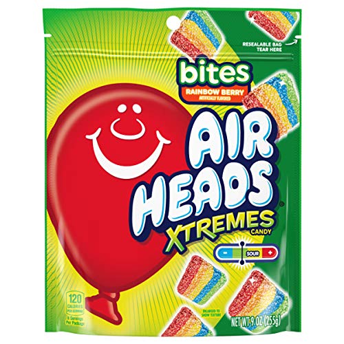 Airheads Xtremes Bites Sweetly Sour Candy, Rainbow Berry, Non Me