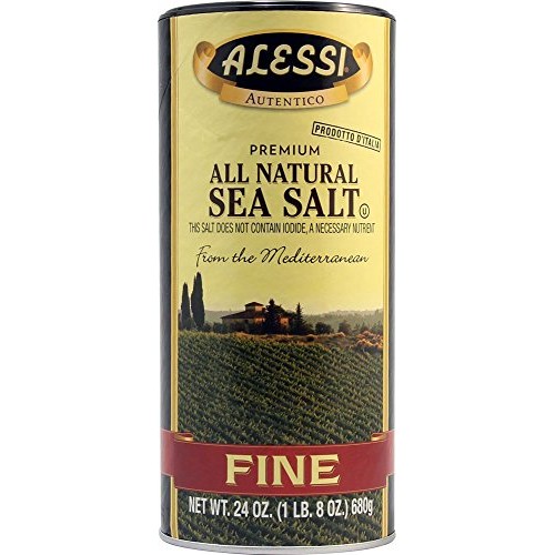 Alessi - Fine Mediterranean Sea Salt, 2-24 Oz Pkgs