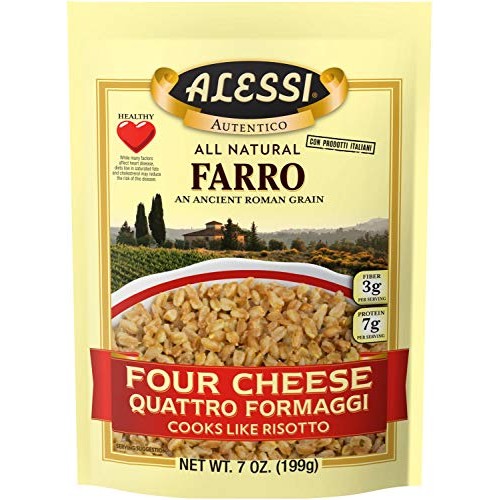 Alessi Four Cheese Farro, 7 Ounce 6 Pack