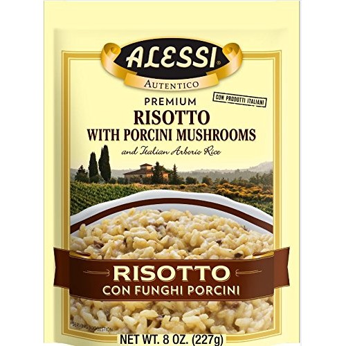 Alessi Funghi Risotto With Porcini Mushrooms, 8-Ounce Packages