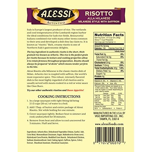 Alessi Milanese Risotto, 8 Ounce Pack Of 6