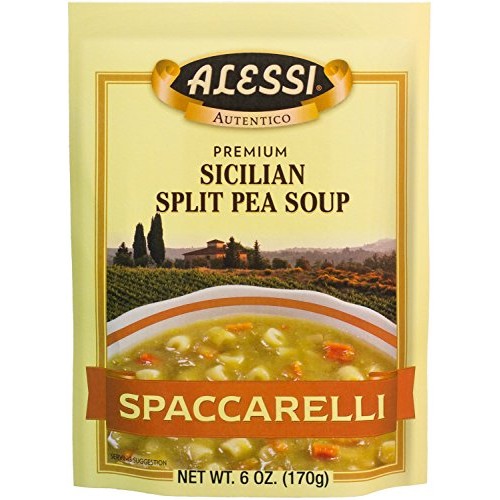 Alessi Split Pea Soup, 6-Ounce Packages Pack Of 6