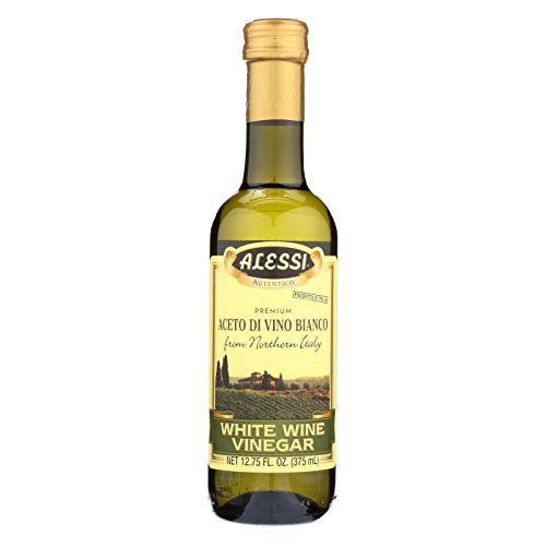 Alessi Vinegar, White Wine, 12.75-Ounce Pack Of 6