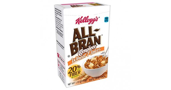Kelloggs All Bran Complete Wheat Flakes Breakfast