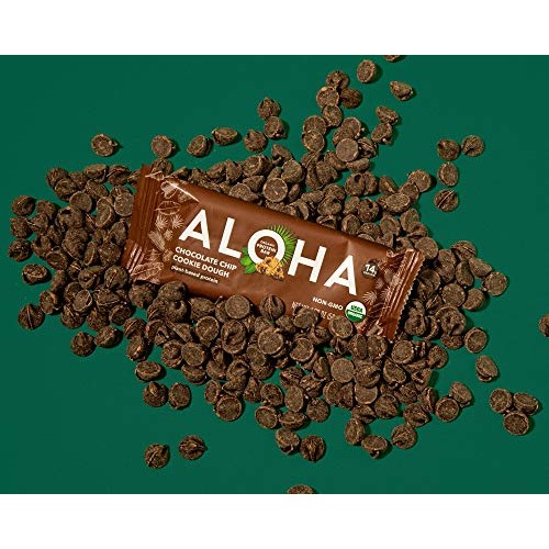 Aloha Organic Plant Based Protein Bars |Chocolate Chip Cookie Do