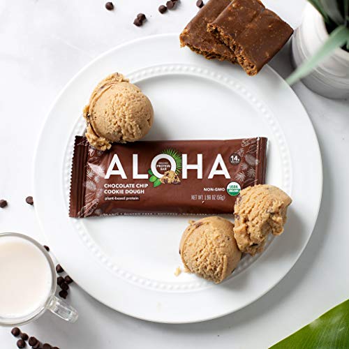 Aloha Organic Plant Based Protein Bars |Chocolate Chip Cookie Do