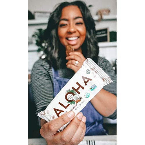 Aloha Organic Plant Based Protein Bars |Coconut Chocolate Almond