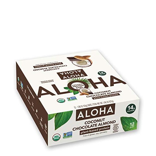 Aloha Organic Plant Based Protein Bars |Coconut Chocolate Almond