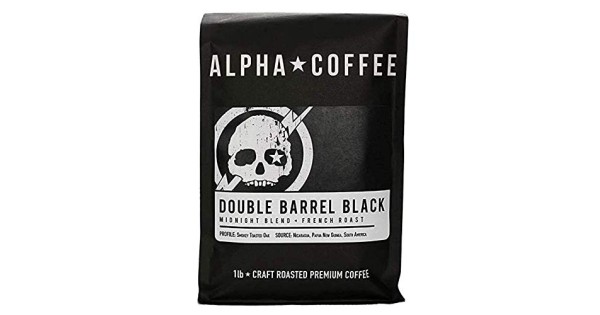 Alpha Coffee – Double Barrel Black - 16 oz. Premium Gourmet Craft  Dark/French Roast Drip Grind Coffee | Veteran Owned - Specialty Small Batch  Roasted