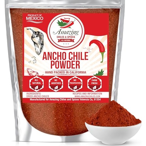 Ancho Chile Pepper Powder Ground 4oz – Natural and Premium. Gr...