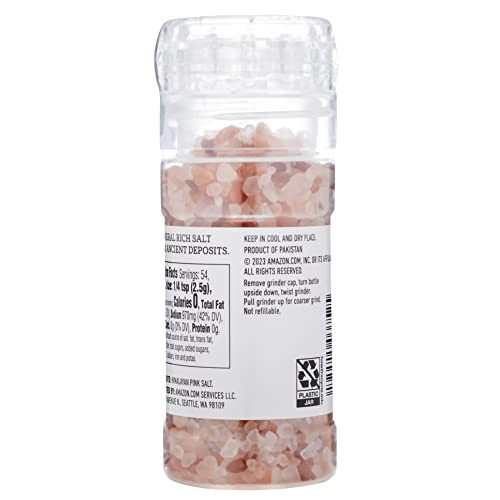 Amazon Fresh - Pink Himalayan Salt Grinder 4.77 oz