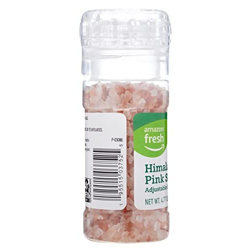 Amazon Fresh - Pink Himalayan Salt Grinder 4.77 oz