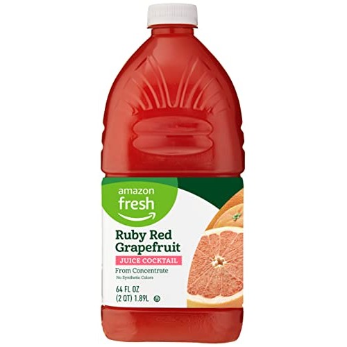 Amazon Fresh, Ruby Red Grapefruit Juice from Concentrate, 64 Fl ...