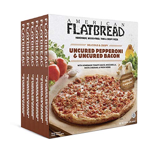 American Flatbread Meat Topped Uncured Pepperoni And Bacon Pizza