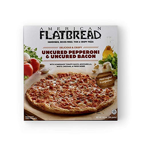 American Flatbread Meat Topped Uncured Pepperoni And Bacon Pizza