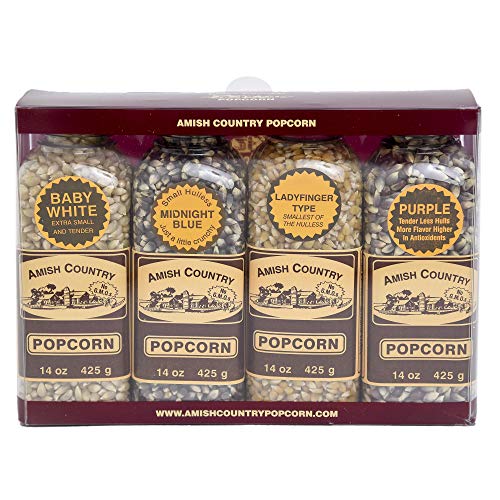 Amish Country Popcorn | Popcorn Kernel Variety Set | 4 - 14 Oz B