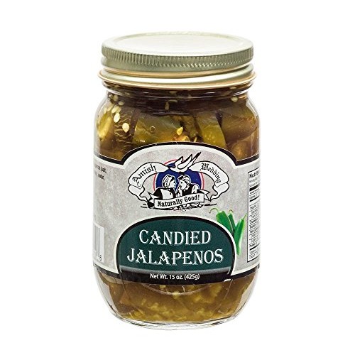 Amish Wedding Foods Candies Jalapeno Peppers 15Oz Glass Jar