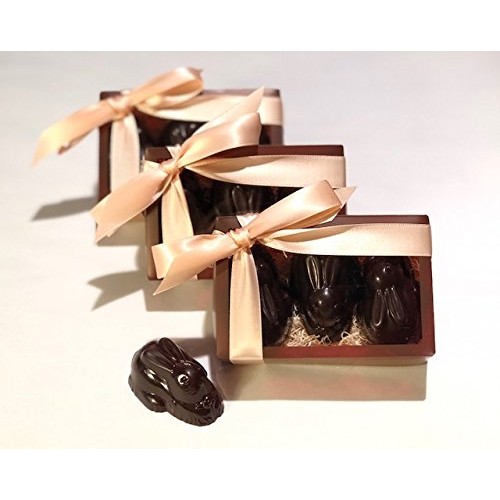 3-Pack - Luxury Dark Chocolate and Crispy Caramela Bunnies Gift ...