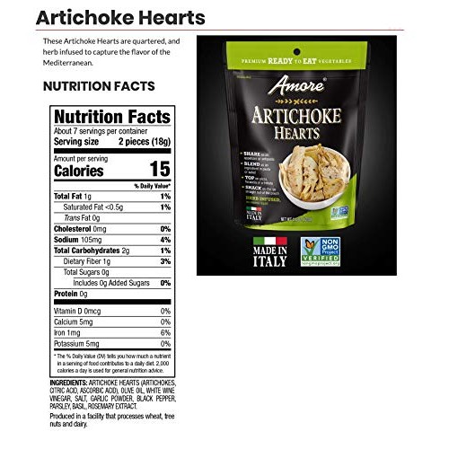 Amore Ready-To-Eat Herb Infused Vegetables, 4.4 Oz. Resealable B