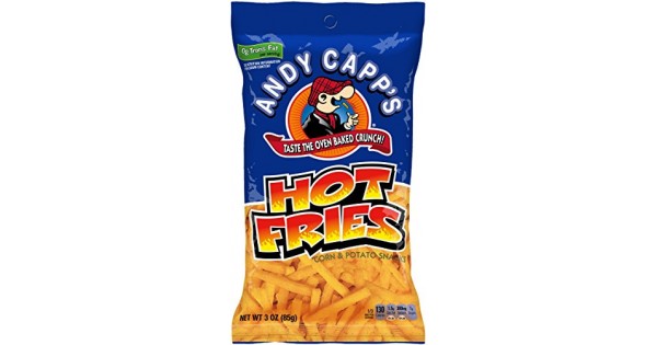 Andy Capp's Hot Fries Corn & Potato Snack 3oz Bag