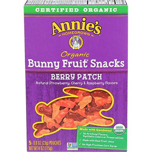 Annies Homegrown Organic Bunny Fruit Snacks Berry Patch -- 4 Oz