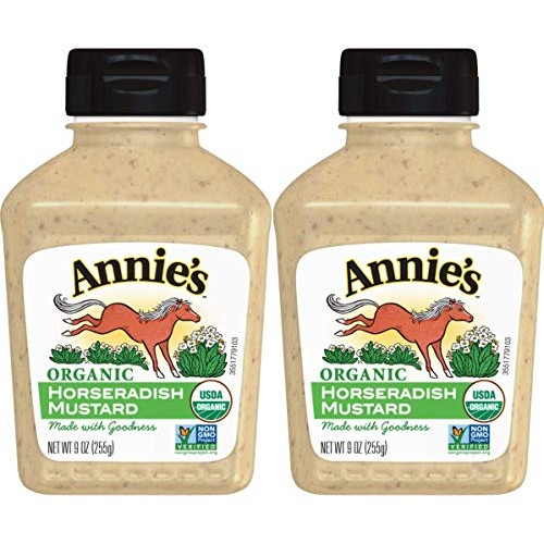 Annies Homegrown Organic Horseradish Mustard, 9 Oz, 2 Pk