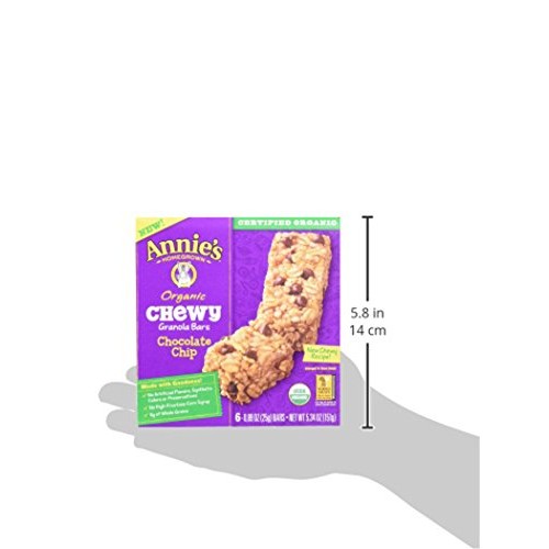 Annies Organic Chewy Chocolate Chip Granola Bars 6 Ct Pack Of 12