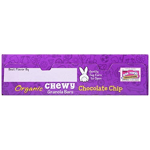 Annies Organic Chewy Granola Bars, Chocolate Chip, 6 Bars, 0.89