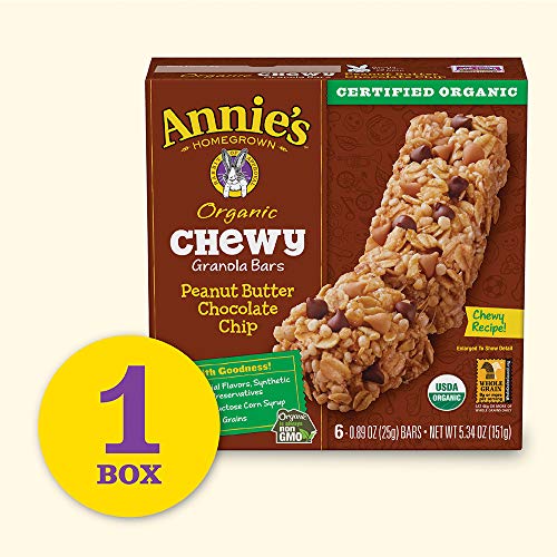 Annies Organic Chewy Granola Bars, Peanut Butter Chocolate Chip