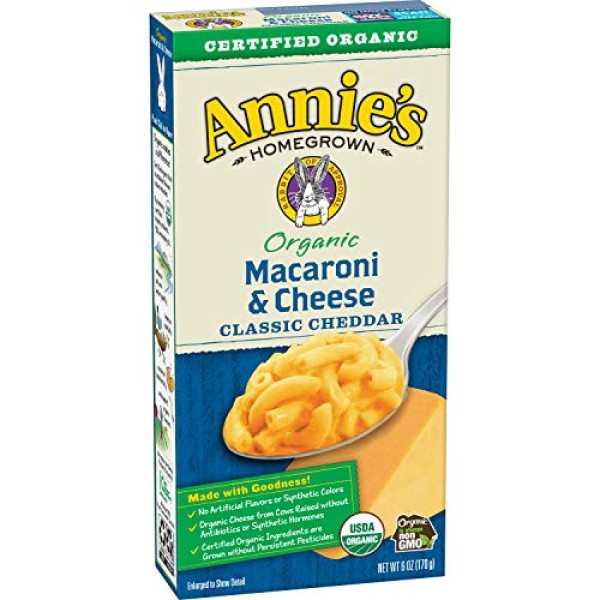 Annie's Organic Macaroni & Cheese, Classic Cheddar,