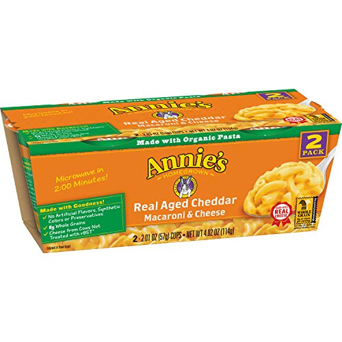 Annies Real Aged Cheddar Macaroni &Amp; Cheese, Microwavable Mac &Amp;