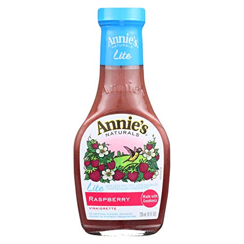 Annies Homegrown Lite Raspberry Vinaigrette, 8 Ounce Pack Of 6