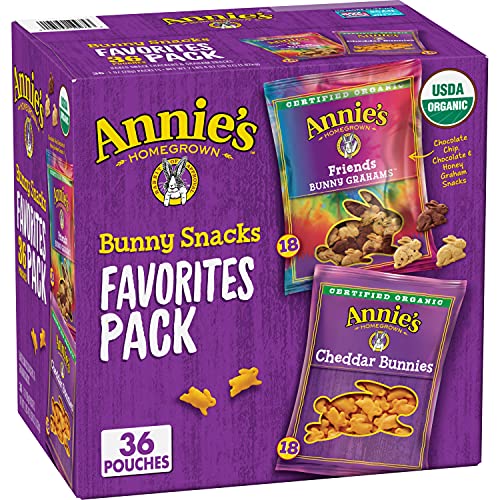 Annies Homegrown Homegrown Bunny Snacks 36 Pouches 1 Oz Favorit