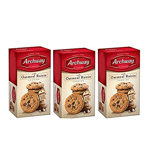 Archway Classics Cookies, Oatmeal Raisin, 9.25 Oz Pack Of 3